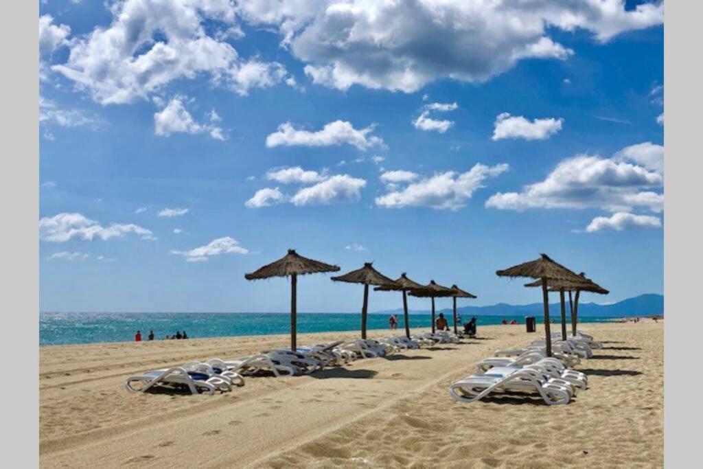 Barcaresa-Villa Sur Le Sable Vue Mer Panoramique Piscine Clim Wifi Le Barcarès Exterior foto